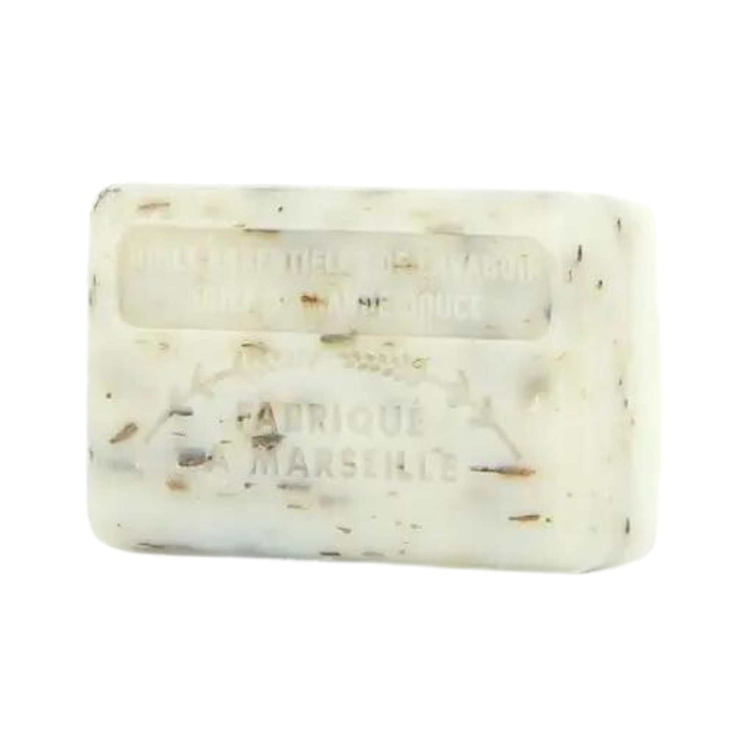 Load image into Gallery viewer, Savon de Marseille Soap Marseille Soap Bar with Organic Shea Butter - 125g - Exfoliating 2-in1- Lavender &amp;amp; Almond Oil
