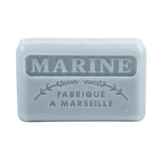 Savon de Marseille Soap Marseille Soap Bar with Organic Shea Butter - 125g - Marine