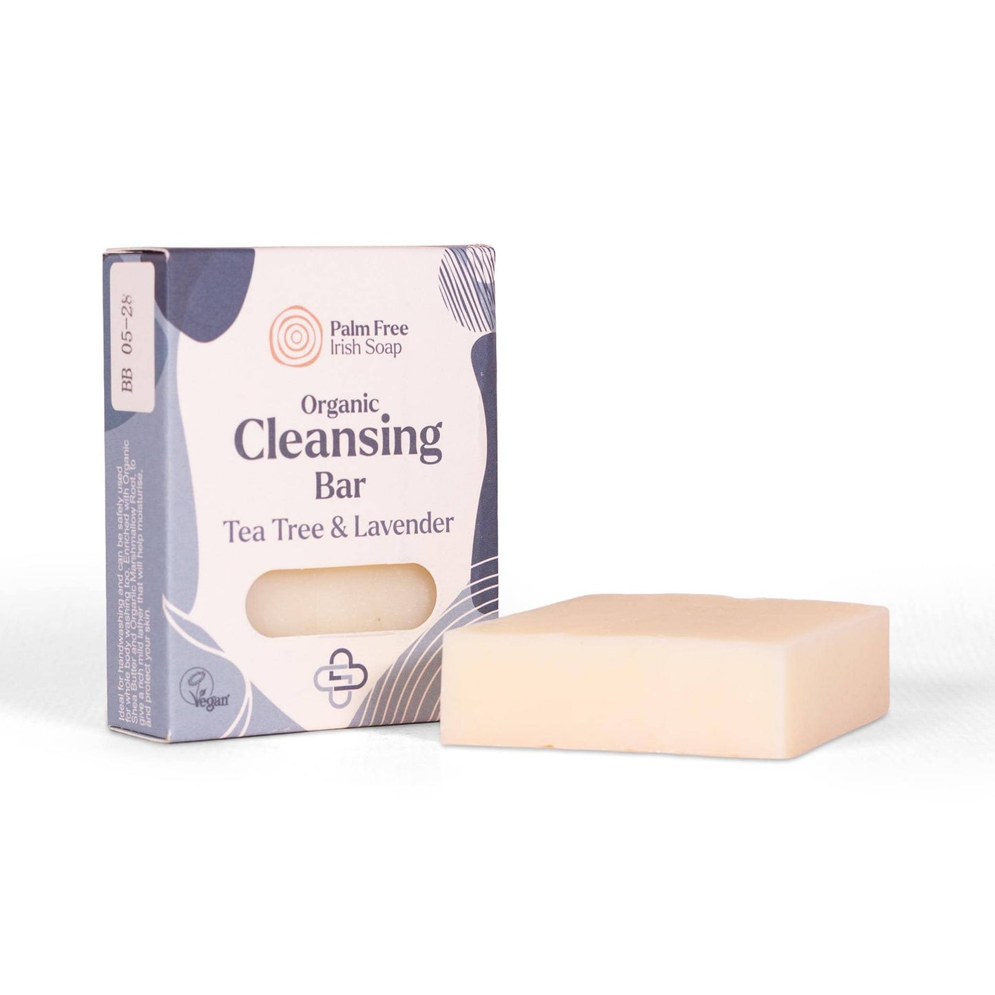 Palm Free Irish Soap Soap Organic Cleansing Soap Bar Tea Tree & Lavender 90g - Palm Free Irish Soap