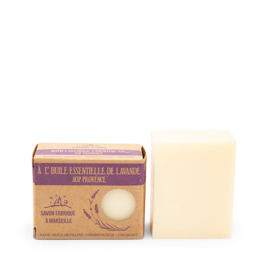 Savon de Marseille Soap Provence Lavender Essential Oil Soap - 150g
