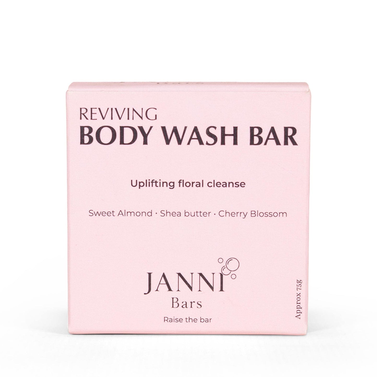 Janni Bars Soap Reviving Body Wash Bar - Cherry Blossom, 75g - Janni Bars
