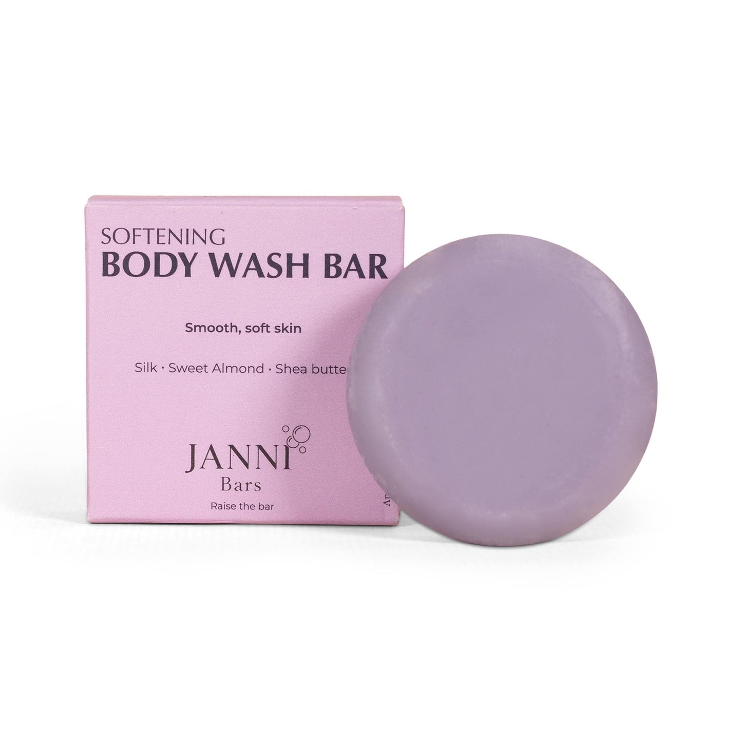 Janni Bars Soap Softening Body Wash Bar - Silk, Lavender & Lemon, 75g - Janni Bars