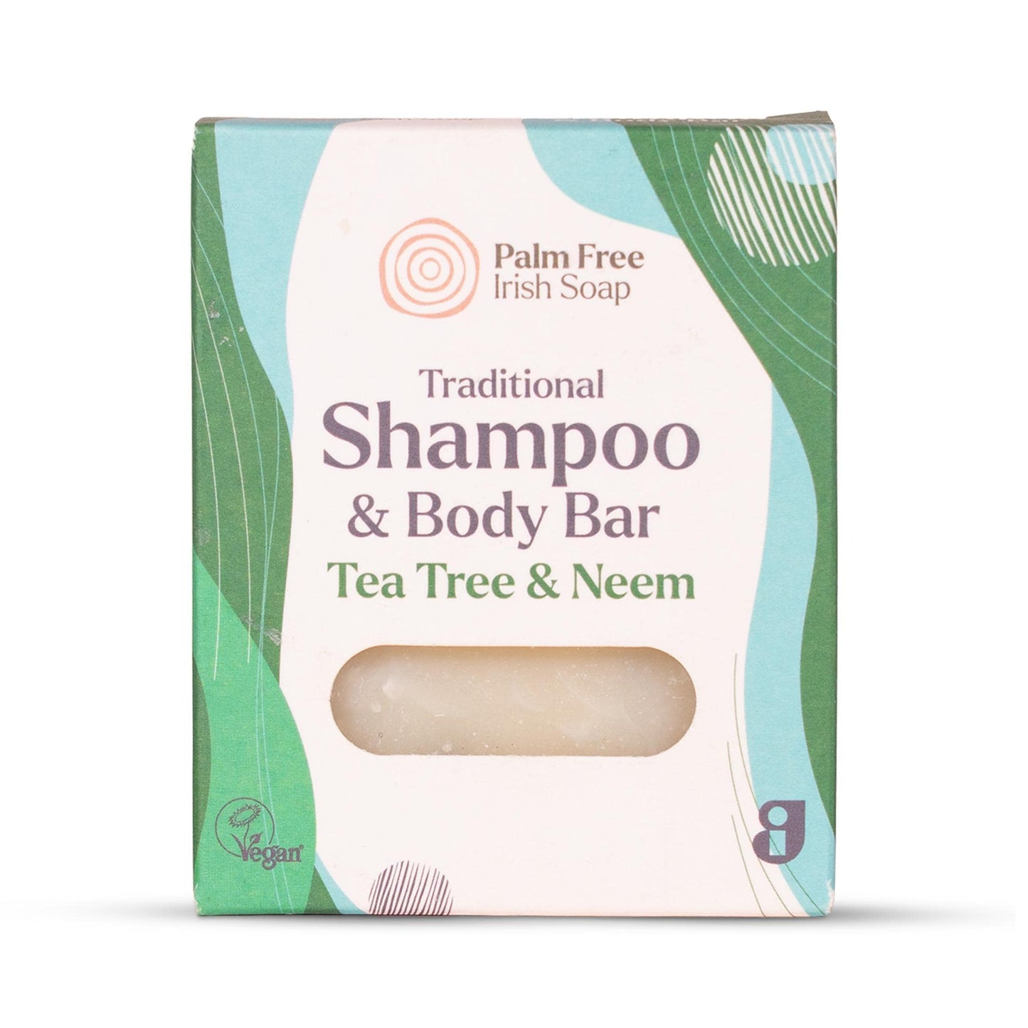 Palm Free Irish Soap Soap Tea Tree & Neem Shampoo & Body Bar 90g - Palm Free Irish Soap