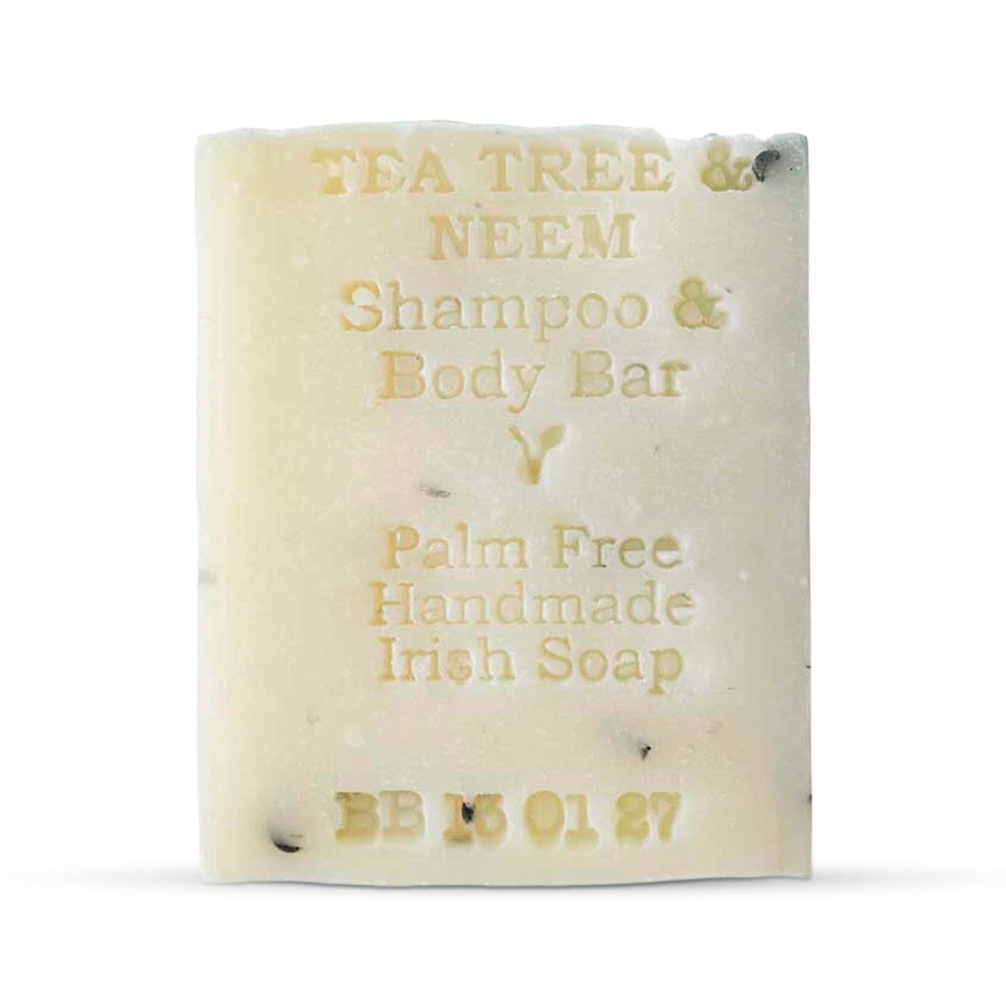 Palm Free Irish Soap Soap Tea Tree & Neem Shampoo & Body Bar 90g - Palm Free Irish Soap