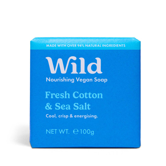 Wild Soap Wild Fresh Cotton & Sea Salt Soap Bar - 100g