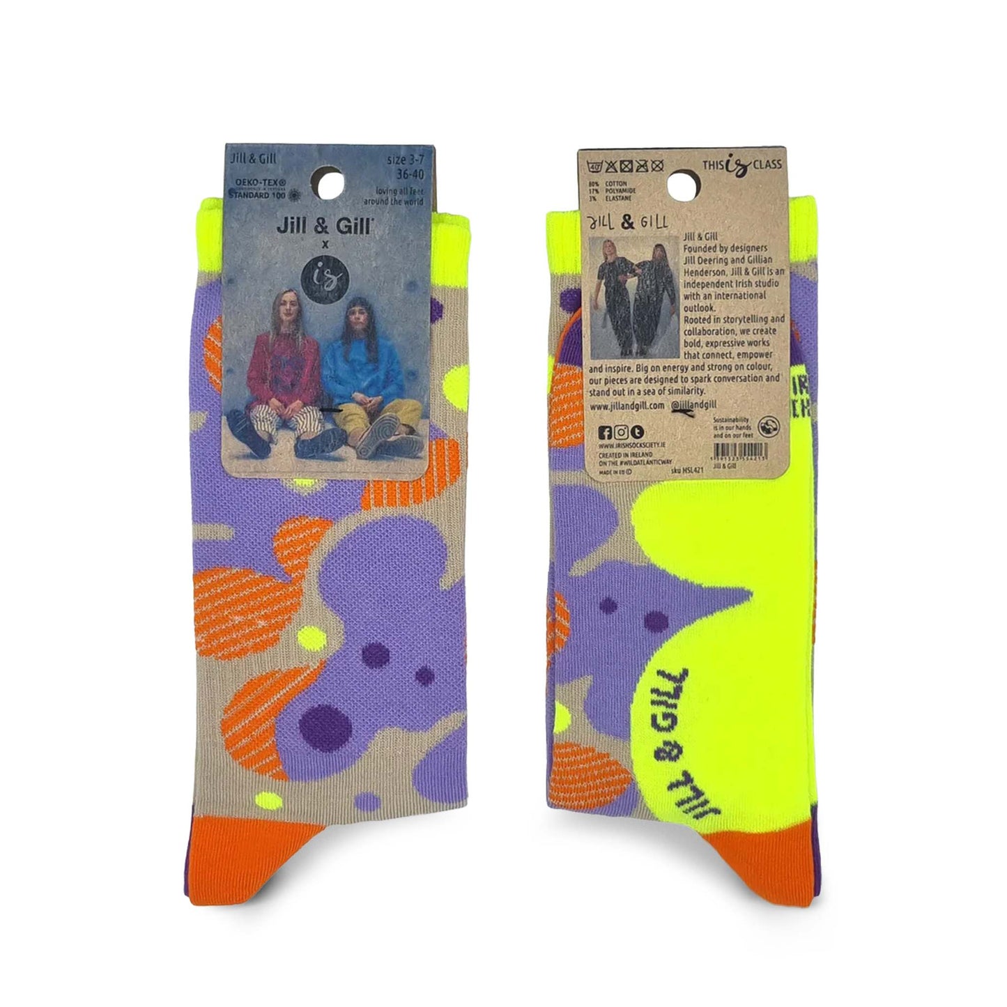 Irish Socksciety Socks Jill & Gill Artist Edition Socks - Irish Socksciety