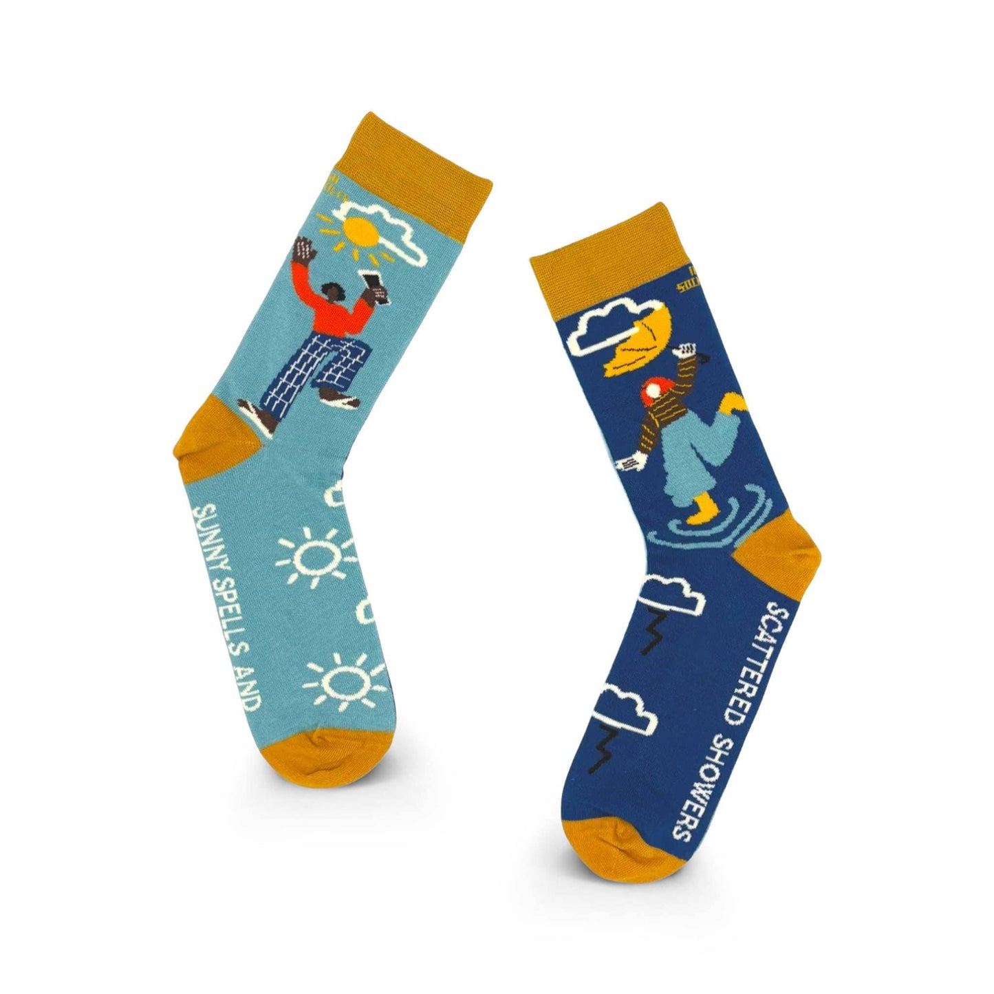 Irish Socksciety Socks Sunny Spells & Scattered Showers Artist Edition Socks - Irish Socksciety