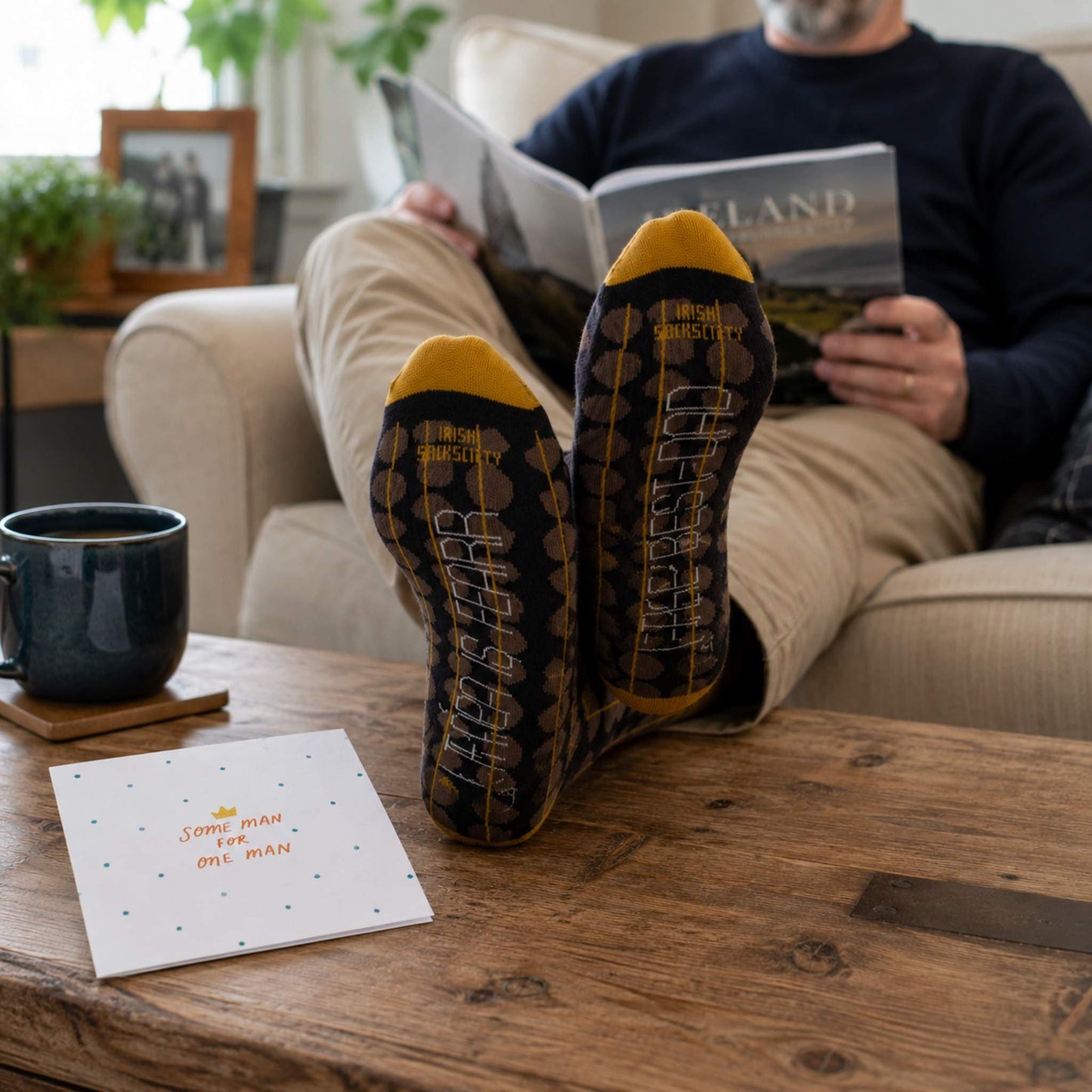 Irish Socksciety Socks UK 8-12 EU 41-46 The Best Dad Socks - Pápa is Fearr - Father's Socks - Irish Socksciety