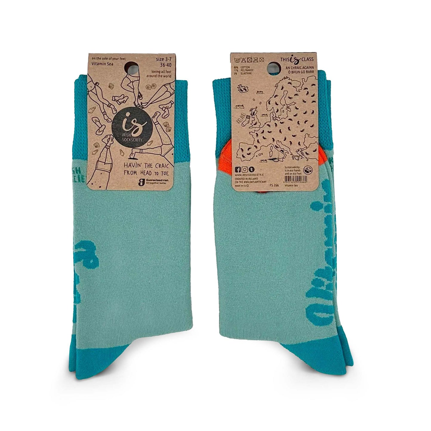 Irish Socksciety Socks Vitamin Sea Thick & Fluffy Warm Socks - Irish Socksciety