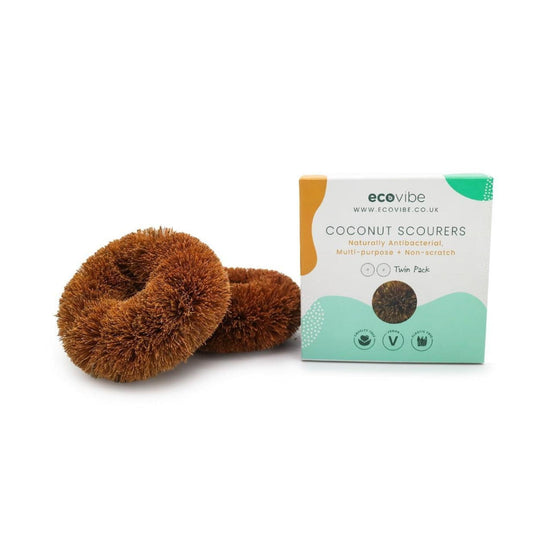 EcoVibe Sponges & Scouring Pads Coconut Scourers Twin Pack - Ecovibe