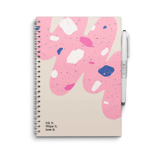 Moyu Stationery Flamingo Desert Moyu Stone Paper Reusable Notebook A5