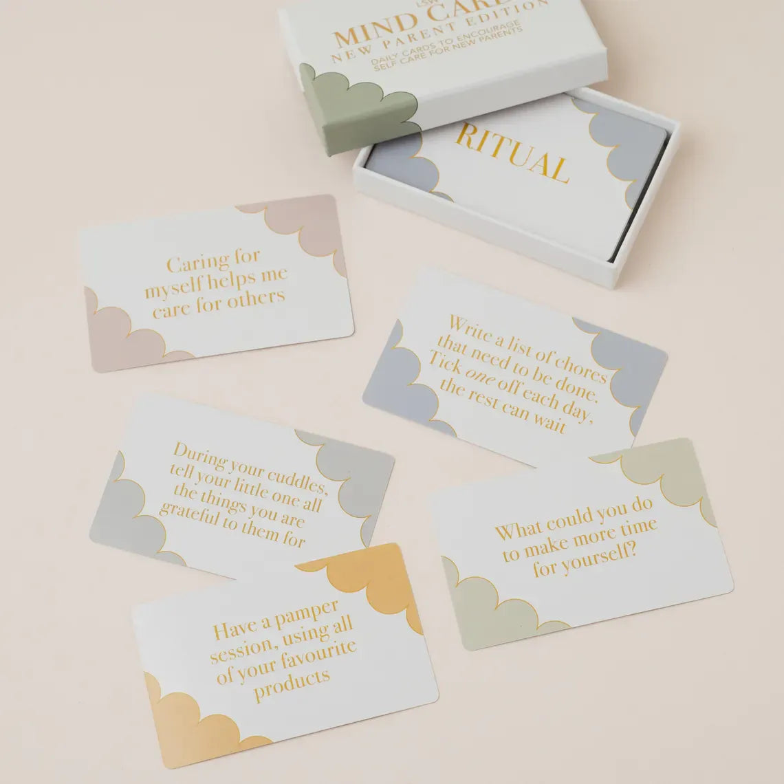 LSW London Stationery Mind Cards New Parent Edition - Daily Wellbeing & Self-Care - 45 Cards