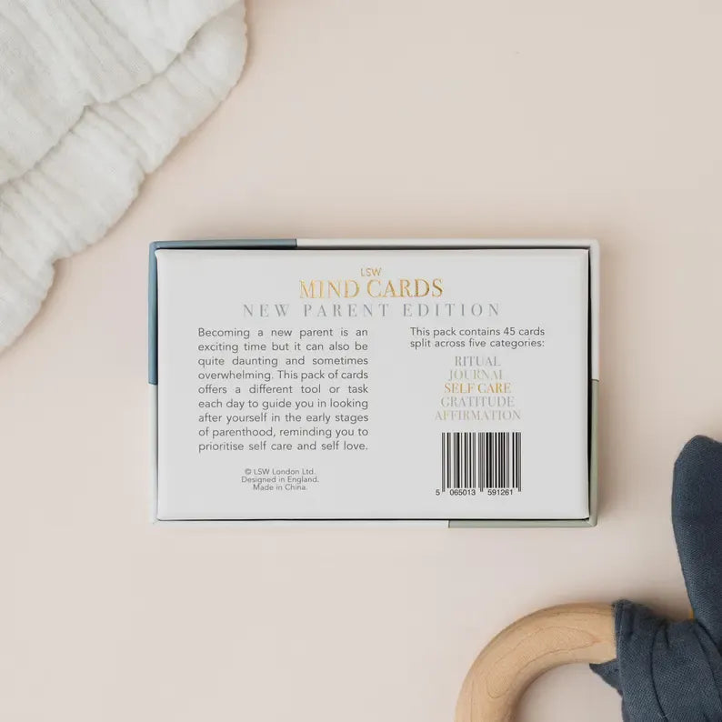 LSW London Stationery Mind Cards New Parent Edition - Daily Wellbeing & Self-Care - 45 Cards
