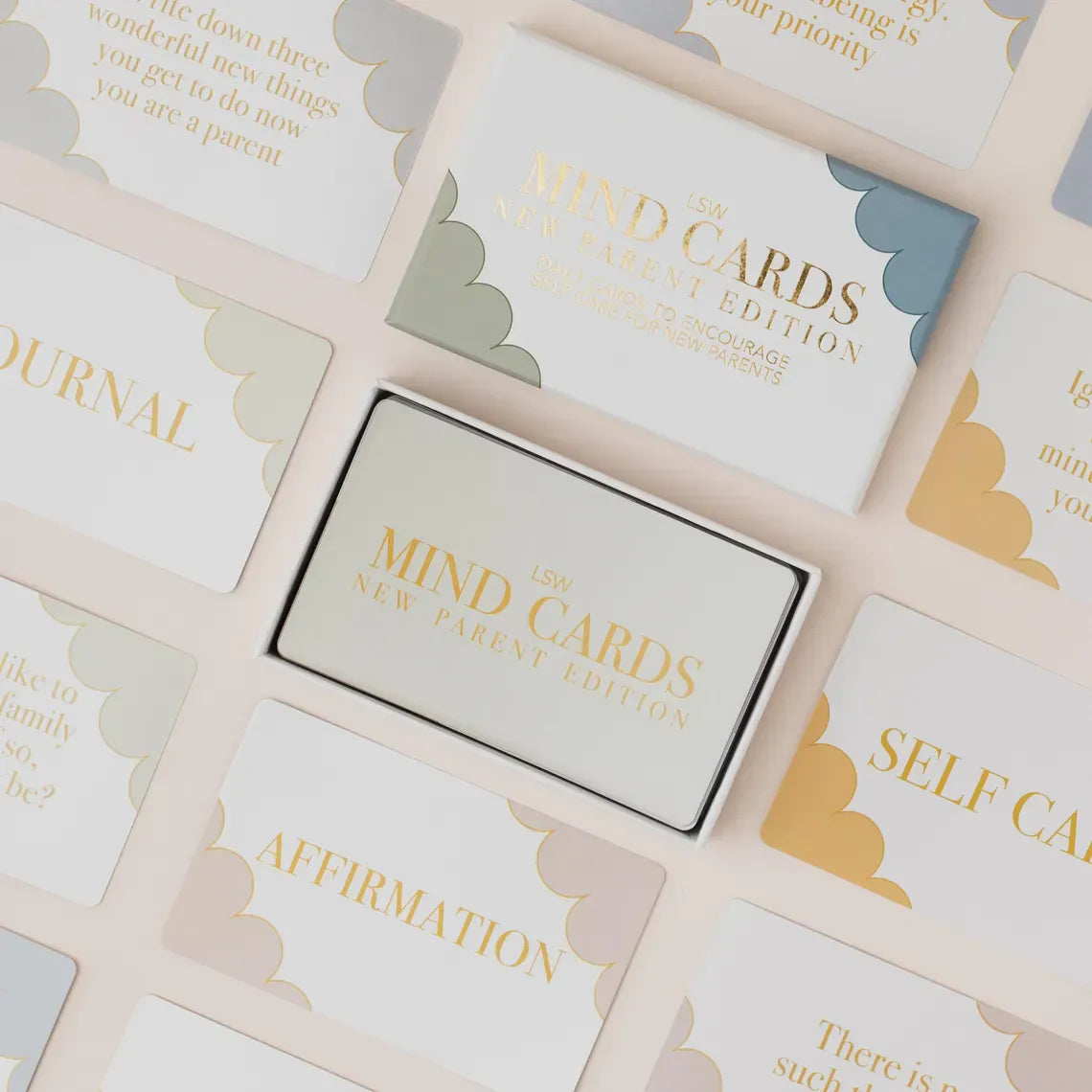 LSW London Stationery Mind Cards New Parent Edition - Daily Wellbeing & Self-Care - 45 Cards