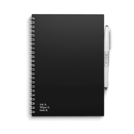 Moyu Stationery Pitch Black Moyu Stone Paper Reusable Notebook A5 - Solid Colours