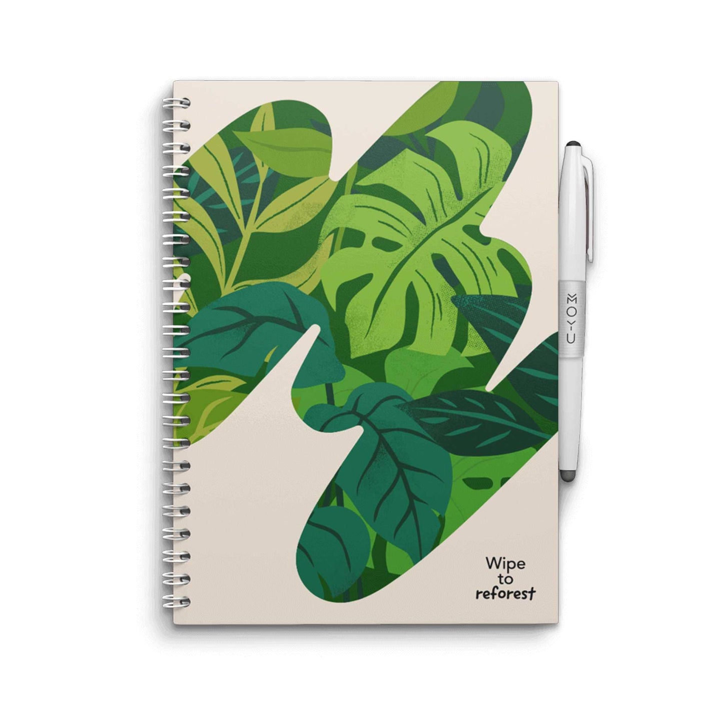 Moyu Stationery Sandy Jungle Moyu Stone Paper Reusable Notebook A5