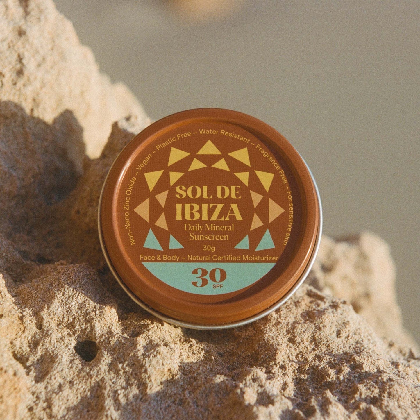 Sol De Ibiza Sun Protection Sol de Ibiza Face & Body Sun Cream SPF30 - Plastic Free Tin - 100g