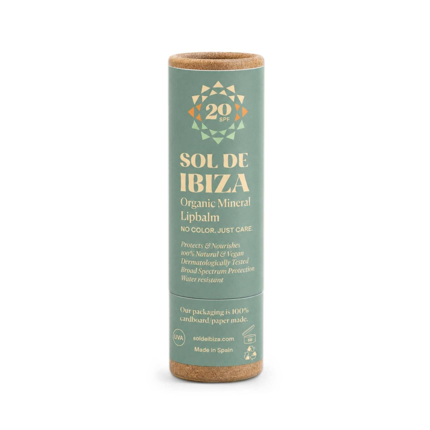 Sol De Ibiza Sun Protection Sol de Ibiza Organic Mineral Lip Balm SPF20 - Plastic Free - 7g