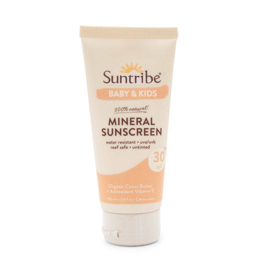 Suntribe Sunscreen Suntribe All Natural Mineral Kids & Babies Vanilla Sunscreen SPF 30 (100 ml)