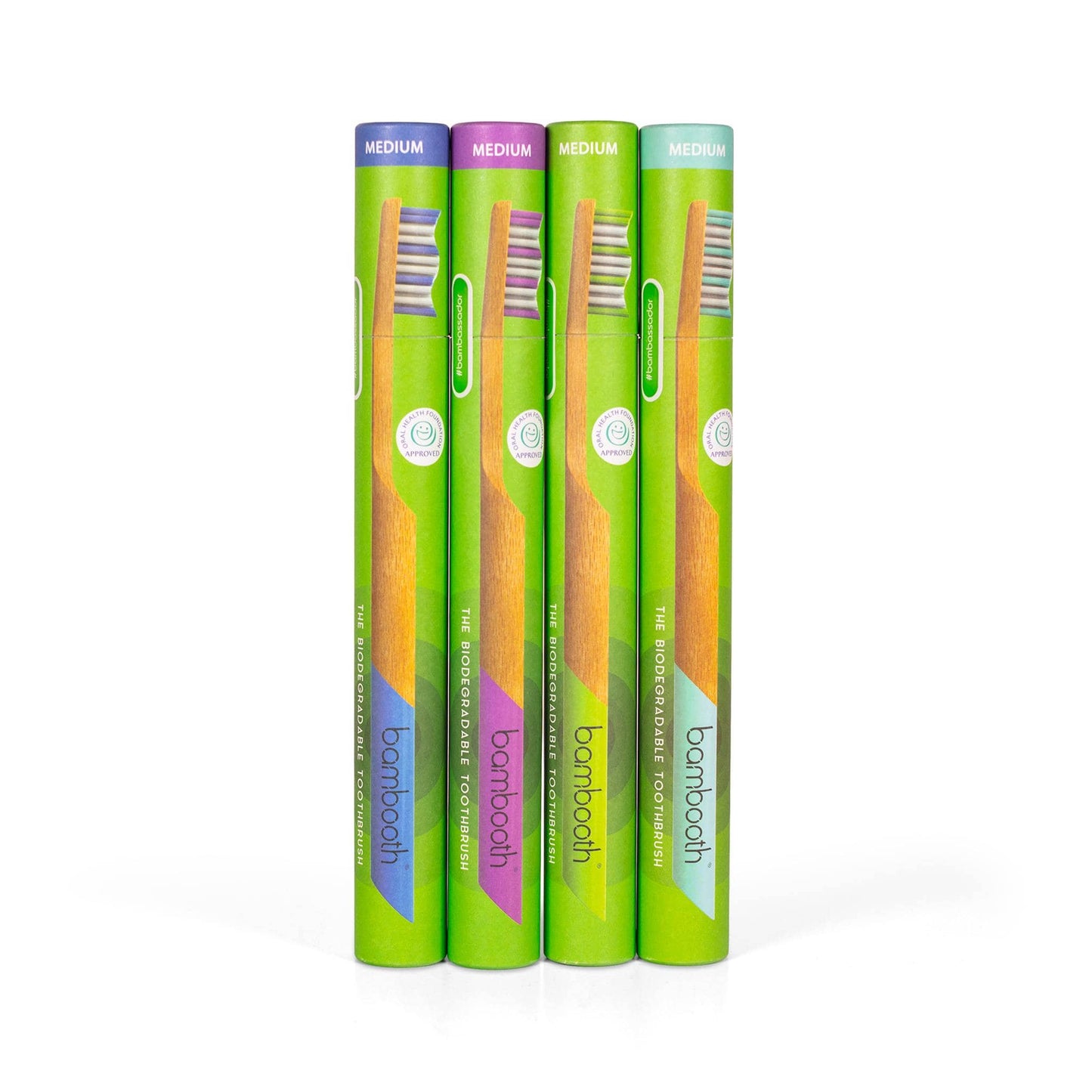 Bambooth Toothbrush Bamboo Toothbrush Adult Medium - Multipack