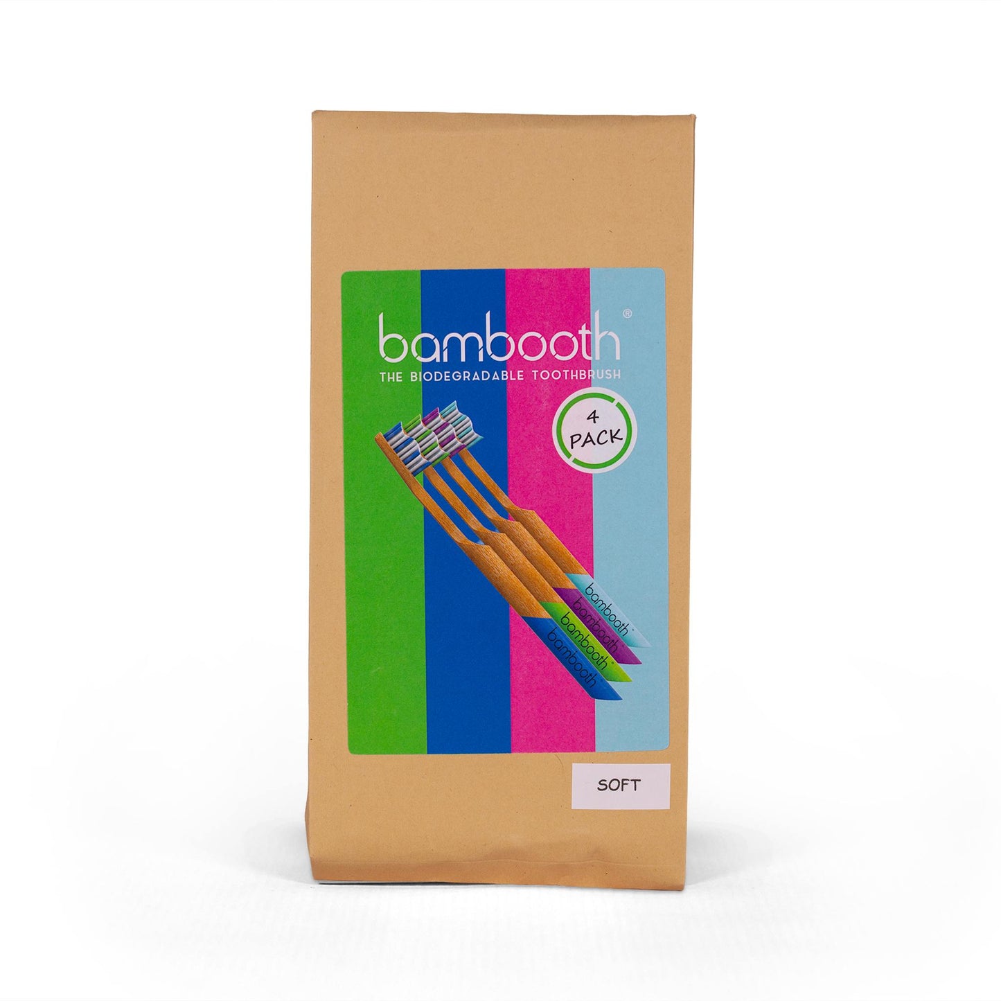 Bambooth Toothbrush Bamboo Toothbrush Adult Soft - Multipack
