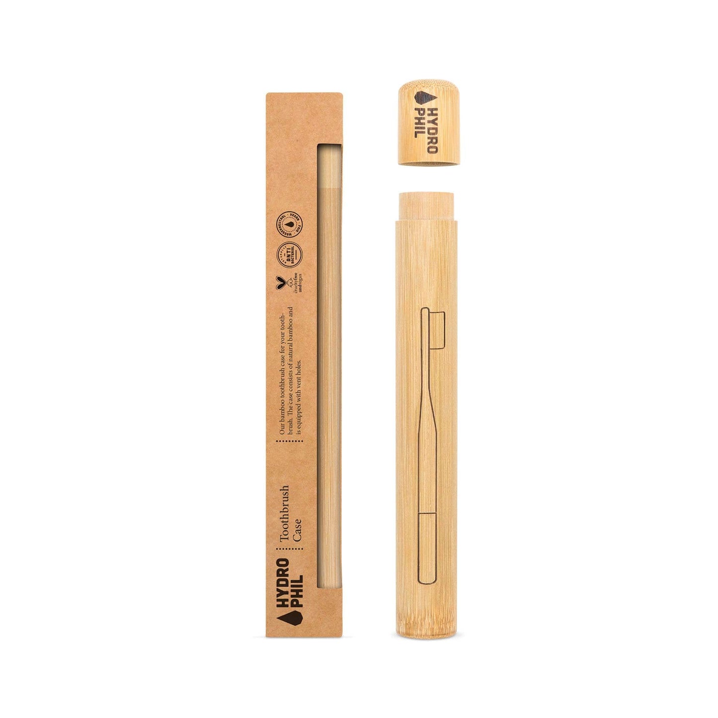 Load image into Gallery viewer, Hydrophil Toothbrushes Hydrophil - Bamboo Toothbrush Case
