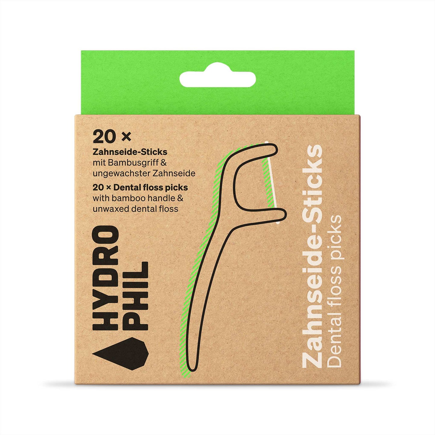 Hydrophil Toothbrushes Plastic Free Bamboo Floss Dental Picks  - Hydrophil