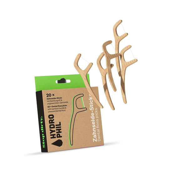 Hydrophil Toothbrushes Plastic Free Bamboo Floss Dental Picks  - Hydrophil