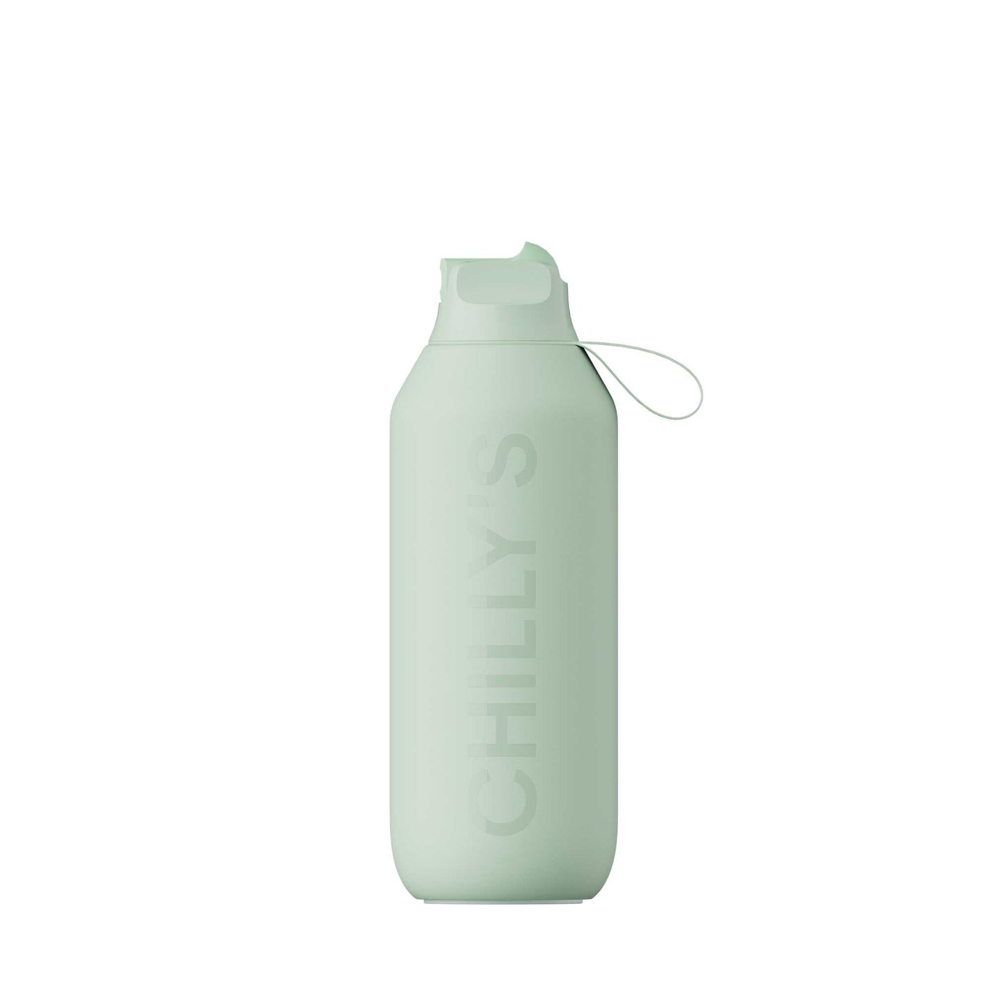 Chilly's Water Bottles 500ml Chilly's Series 2 Insulated Flip Sports Bottle - Lichen Green