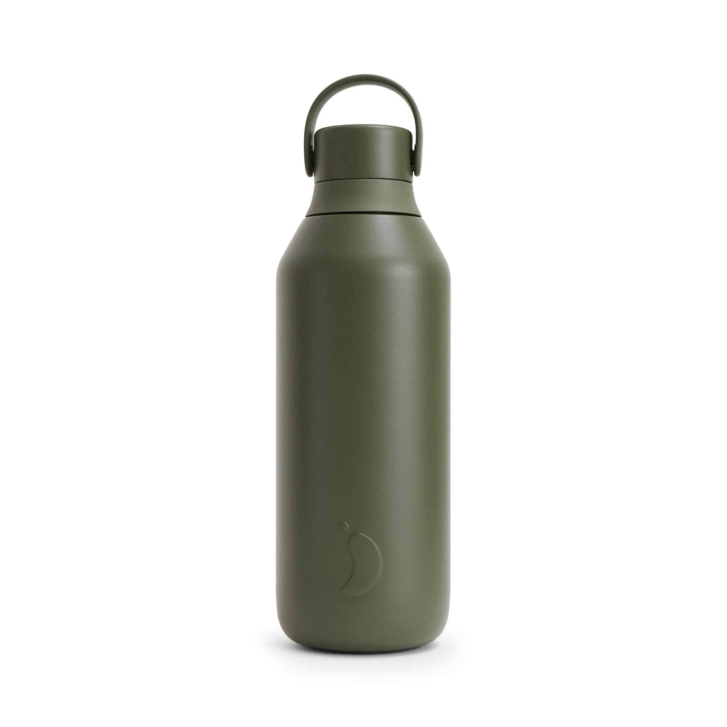 Chilly's Water Bottles 500ml Chilly's Series 3 Bottle - Cargo (Green) - Recycled Stainless Steel - Insulated - 500ml / 1L