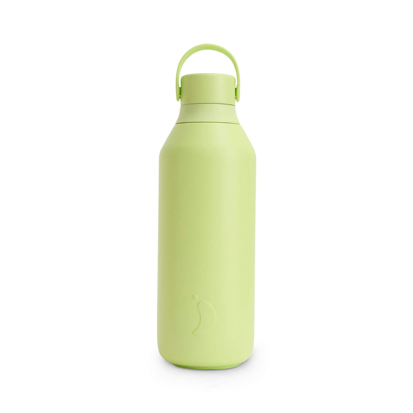 Chilly's Water Bottles 500ml Chilly's Series 3 Bottle - Limelight (Green) - Recycled Stainless Steel - Insulated - 500ml / 1L