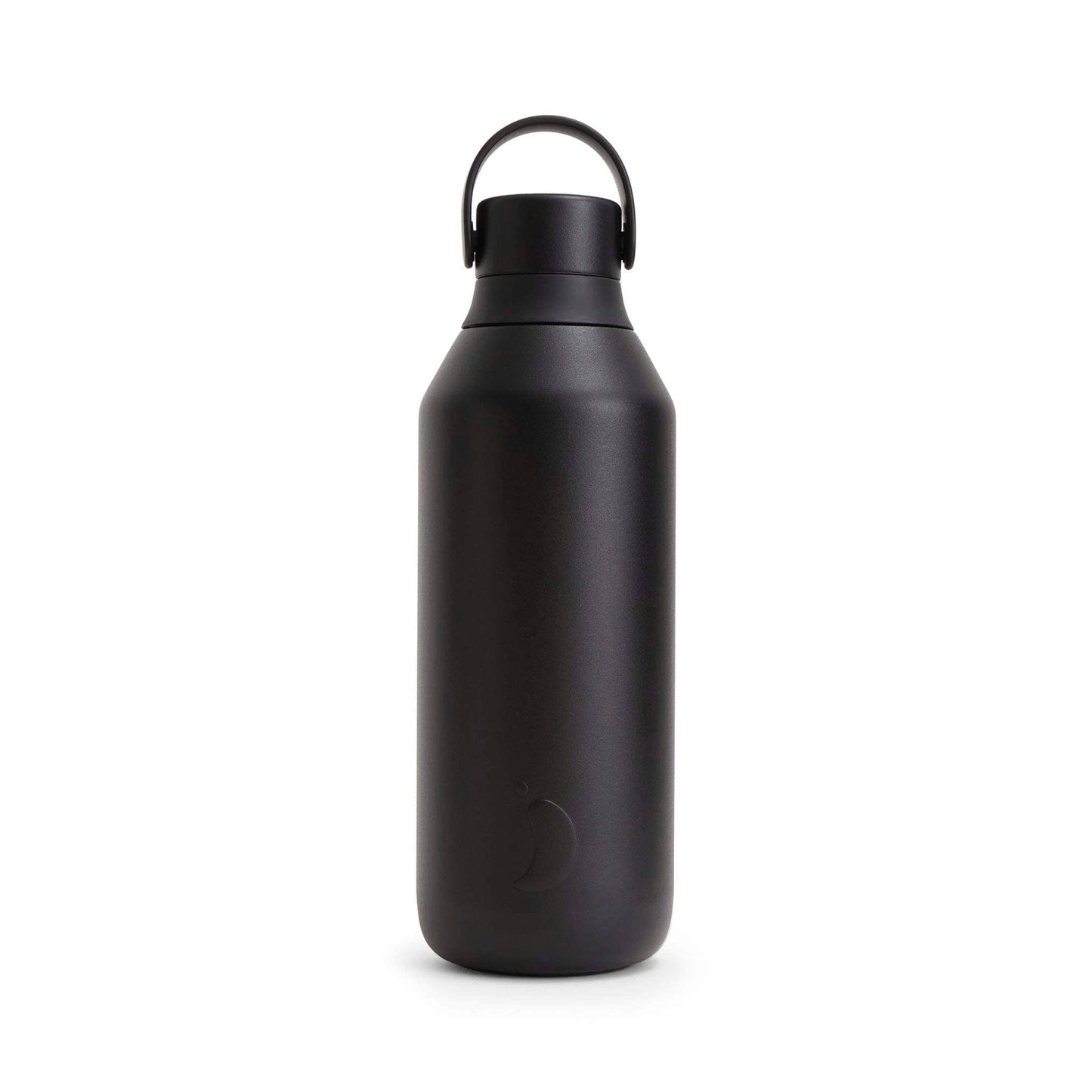 Chilly's Water Bottles 500ml Chilly's Series 3 Bottle - Onyx (Black) - Recycled Stainless Steel - Insulated - 500ml / 1L