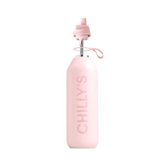Chilly's Water Bottles Chilly's Series 2 Flip Accessory Bundle with Sports Lid + Straw - Blush Pink