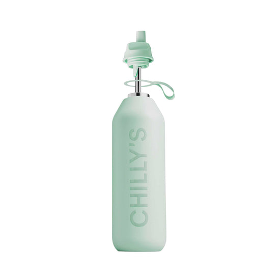 Chilly's Water Bottles Chilly's Series 2 Flip Accessory Bundle with Sports Lid + Straw - Lichen Green