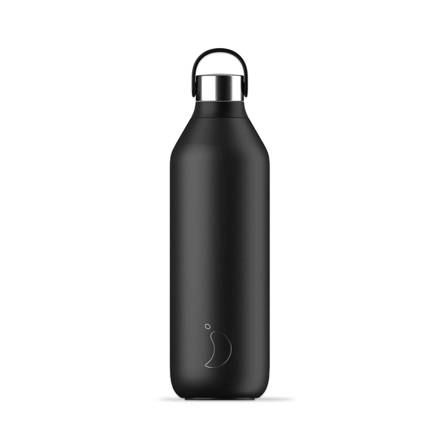 Chilly's Water Bottles Chilly's Series 2 Insulated Drinks Bottle - 1L - Abyss Black