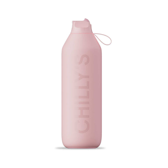 Chilly's Water Bottles Chilly's Series 2 Insulated Flip Sports Bottle 1L - Blush Pink