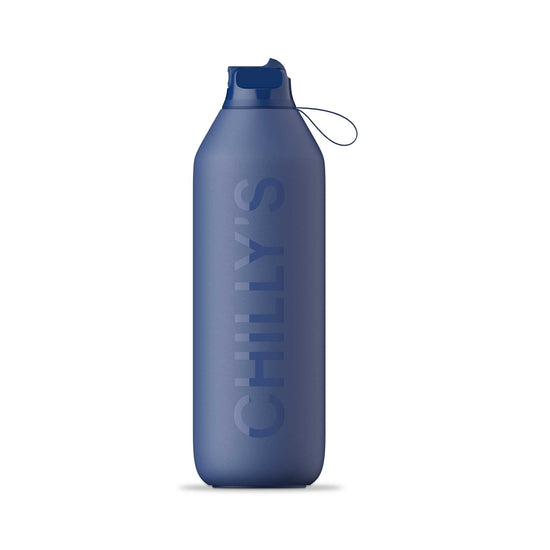 Load image into Gallery viewer, Chilly&amp;#39;s Water Bottles Chilly&amp;#39;s Series 2 Insulated Flip Sports Bottle 1L - Whale Blue
