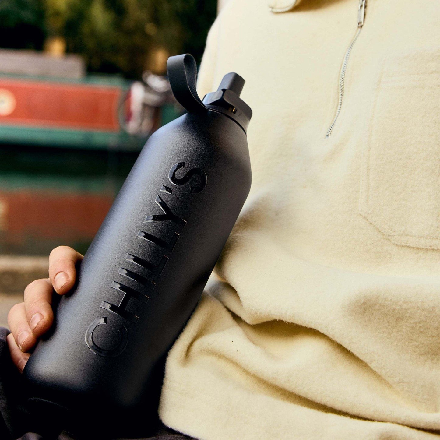 Chilly's Water Bottles Chilly's Series 2 Insulated Flip Sports Bottle - Abyss Black