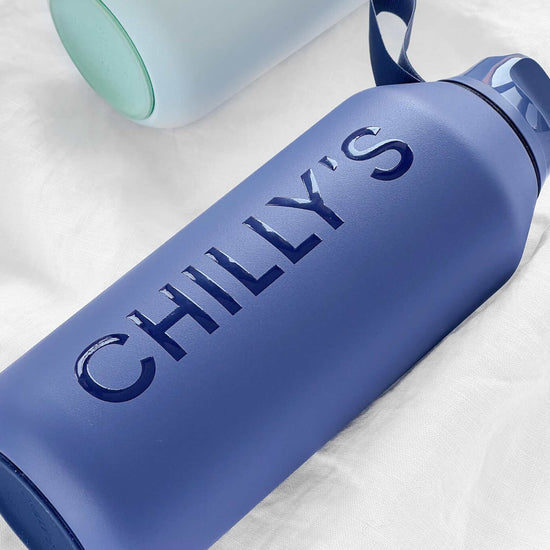Load image into Gallery viewer, Chilly&amp;#39;s Water Bottles Chilly&amp;#39;s Series 2 Insulated Flip Sports Bottle - Whale Blue
