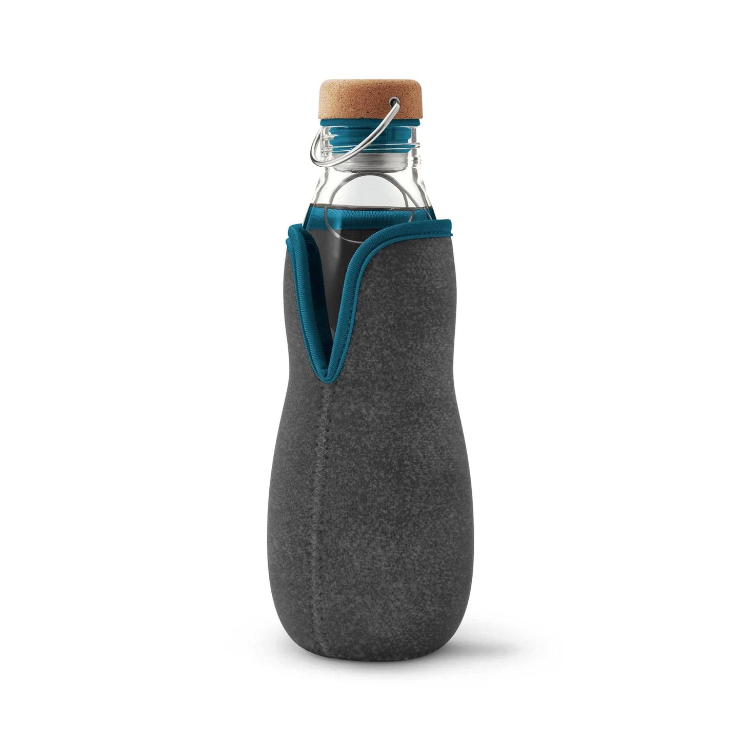 black + blum Water Bottles Eau Good Glass Charcoal Filter Water Bottle 650ml - Ocean - black + blum