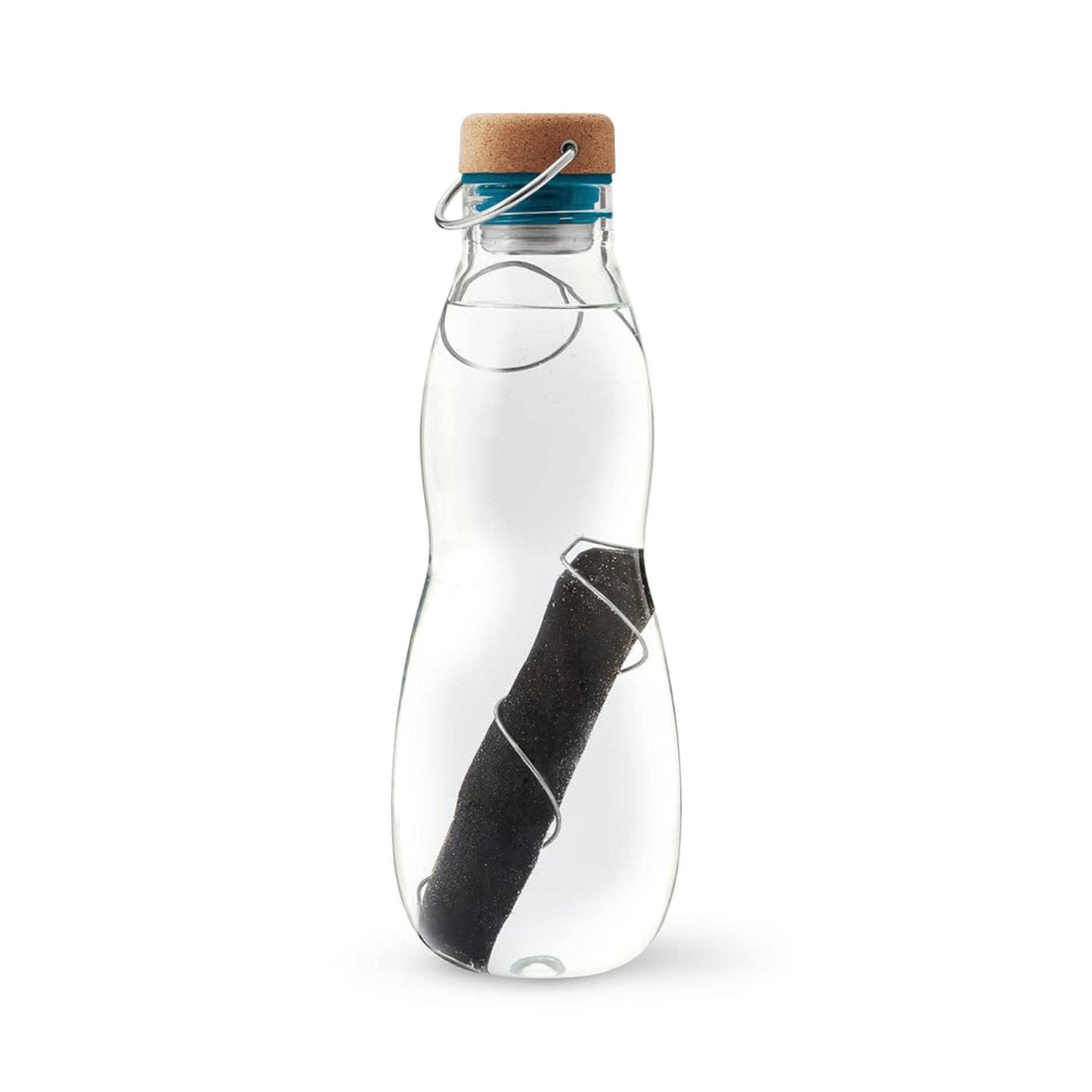 black + blum Water Bottles Eau Good Glass Charcoal Filter Water Bottle 650ml - Ocean - black + blum