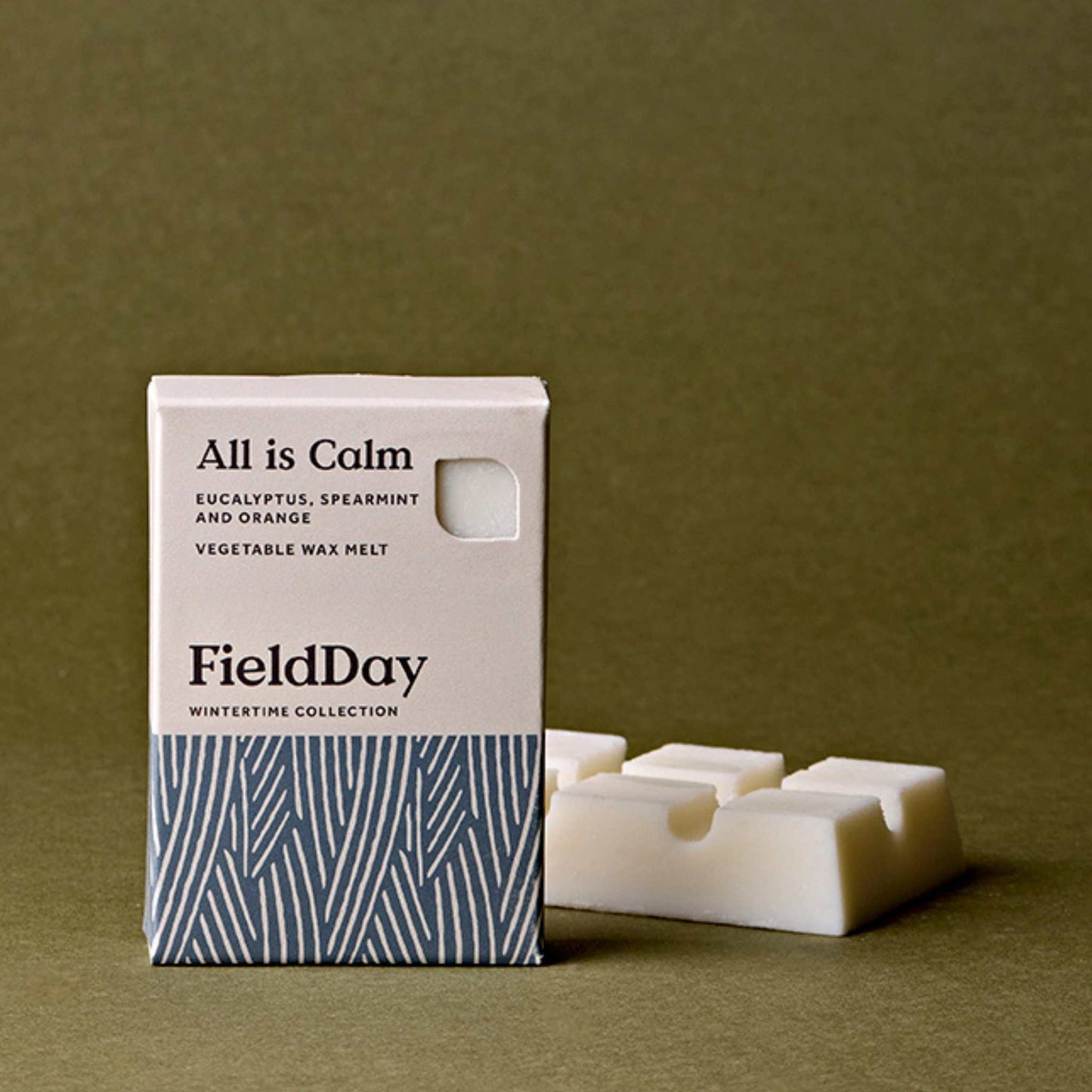 FieldDay Wax Tarts All is Calm Wax Melts - Natural Vegetable Wax Melts 75g - Eucalyptus, Spearmint & Orange - FieldDay
