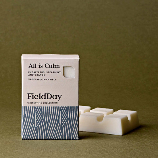 FieldDay Wax Tarts All is Calm Wax Melts - Natural Vegetable Wax Melts 75g - Eucalyptus, Spearmint & Orange - FieldDay