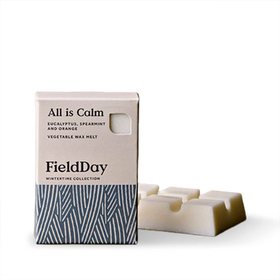 FieldDay Wax Tarts All is Calm Wax Melts - Natural Vegetable Wax Melts 75g - Eucalyptus, Spearmint & Orange - FieldDay