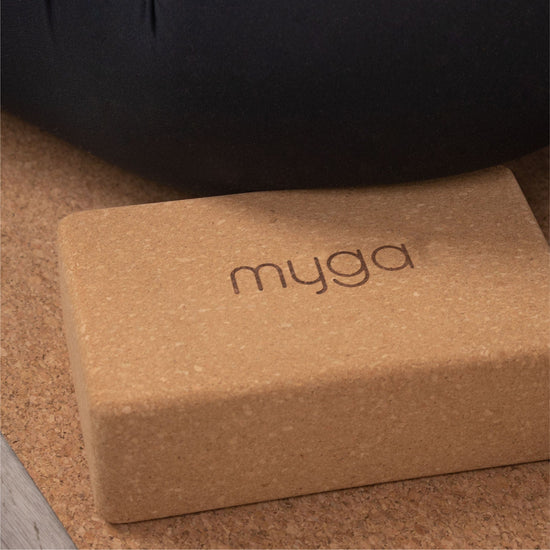 Load image into Gallery viewer, Myga Yoga Cork Yoga Block - Myga
