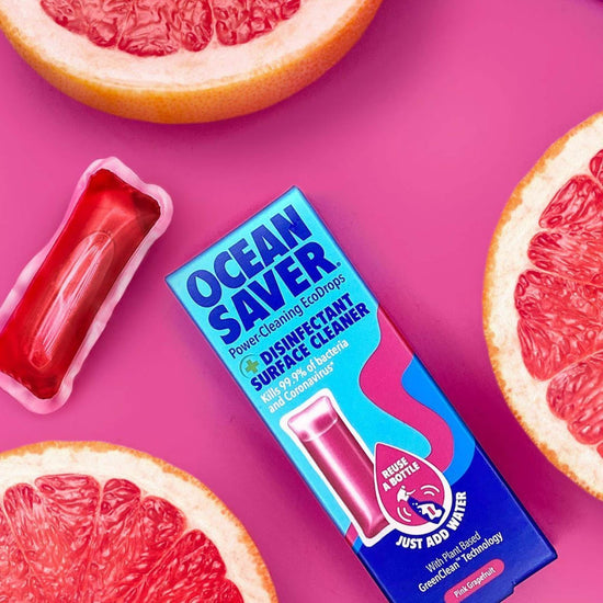 Load image into Gallery viewer, Ocean Saver All-Purpose Cleaners Disinfectant Surface Cleaner Refill Drop - Pink Grapefruit - OceanSavers
