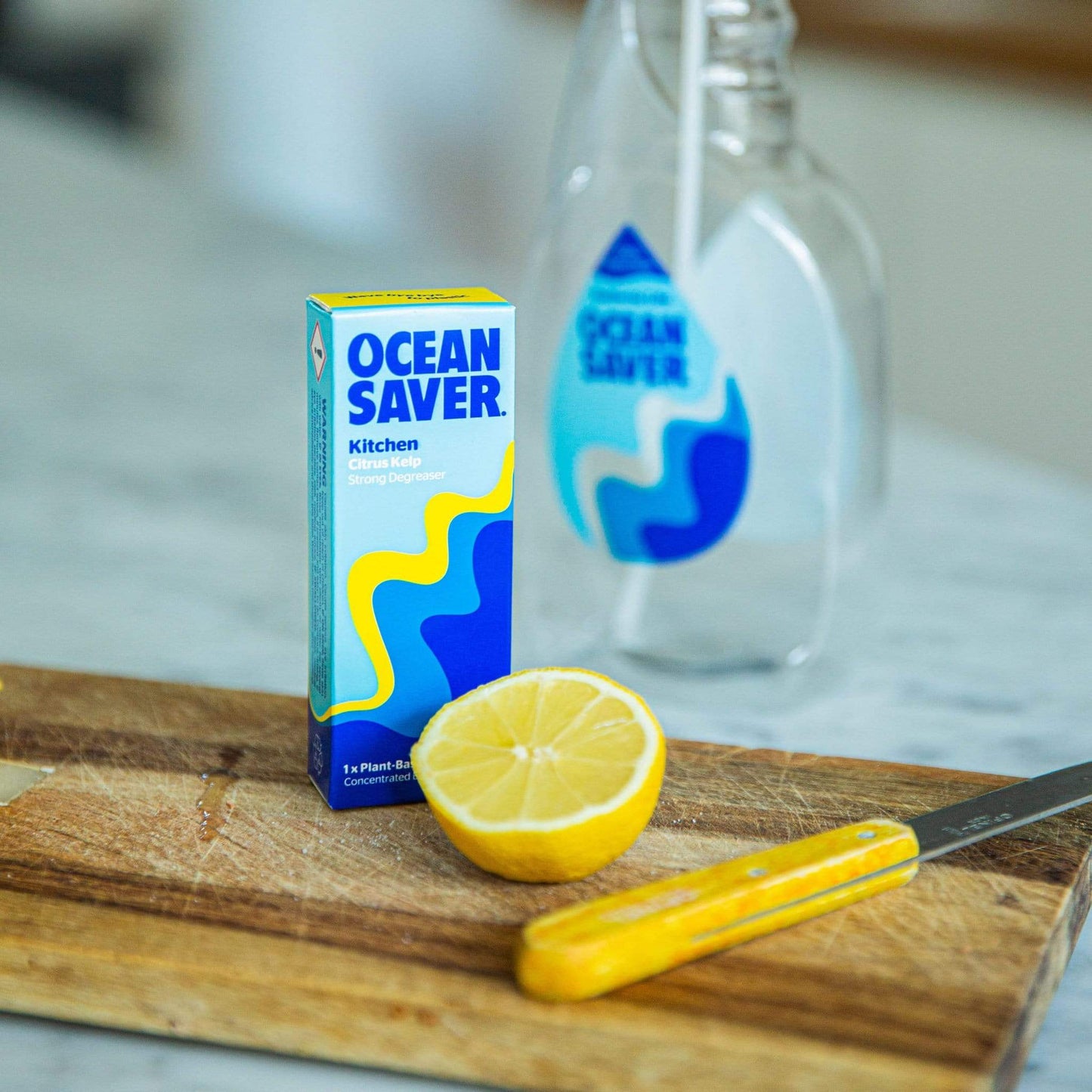 Ocean Saver All-Purpose Cleaners Kitchen Degreaser Cleaner Refill Drop, Citrus Kelp - OceanSaver