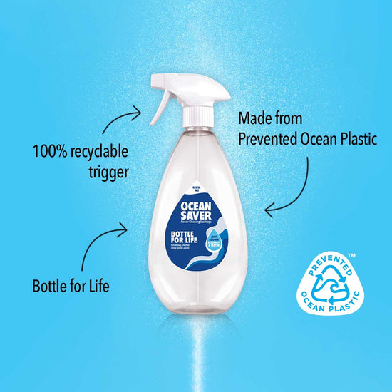 Load image into Gallery viewer, Ocean Saver All-Purpose Cleaners Ocean Saver Bottle for Life 750ml - Made from Prevented Ocean Plastic

