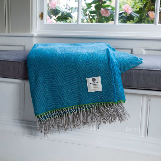 McNutt Blanket 100% Pure Wool Throw - Belle - McNutts of Donegal