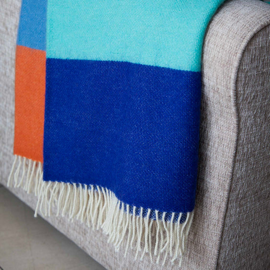 McNutt Blanket 100% Pure Wool Throw - Jelly Bean - McNutts of Donegal